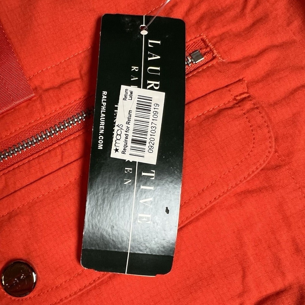 Lauren Active Ralph Lauren Orange Regatta Sport Shorts Womens 12 NWT - Picture 2 of 4